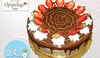 Авторска торта "Шоко Парадайз" с шоколад и ягоди от Сладкарница "Орхидея"