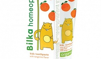 Bilka Homeophathy Kids Toothpaste with Tangerine Flavor