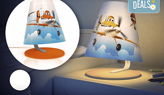 Детска нощна лампа на Philips с безопасен дизайн с героите от анимацията Planes