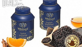 Два вида английски чай Whittard в метална кутия и доставка за 22.80лв