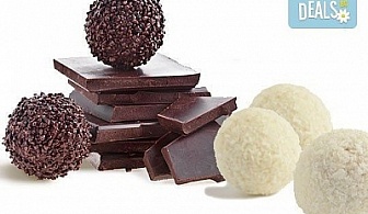 Един килограм домашни шоколадови топки с кокос или шоколад от Сладкарница Орхидея
