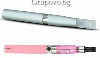 Електронна цигара EGO-T CE4 900 mAh по избор от розова или инокс и 1 брой никотинова течност HANGSEN само за 32 лв.