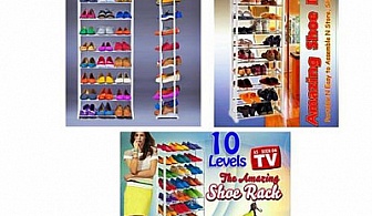 10 етажен метален стелаж за обувки само за 23 лв. от онлайн магазин ahh.bg!