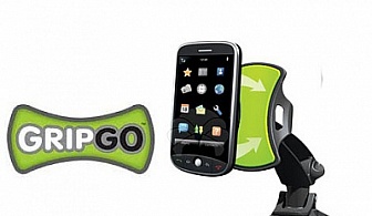 Говорете и шофирайте безопасно с универсалната стойка за телефон, таблет или навигация Grip Go само за 5,55 лв.