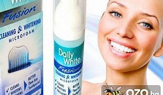 Избелваща паста за зъби №1 в Щатите Daily White Fusion без пероксид вече и в България! Сега на СУПЕР цена от 35 лв., вместо за 65 лв.!