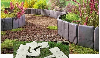 Каменна оградка за градина