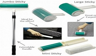 Комплект от 3 броя ролери за почистване на косми, прах и др. - Sticky Lint Roller Set!