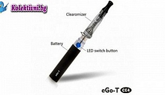 Комплект Електронна цигара EGO-T 1100 CE4 + 10 ml никотинова течност със сертификат за качество Hangsen само за 24 лв. вместо 52 лв. Гаранция 6 месеца!