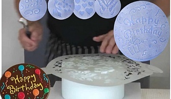 Комплект шаблони за декорация на торти