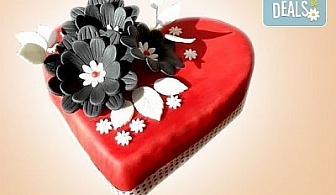 За любимата жена! Подарете Торта "Сърце" за разпалване на любовта от Сладкарница Джорджо Джани