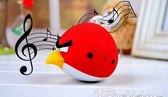 Мини тонколона, радио и MP3 - Angry Birds