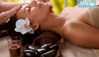 150-минутен SPA-MIX: масаж на цяло тяло с Hot Stone терапия, китайски точков масаж на лице и йонна детоксикация