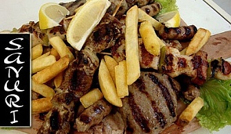 Много Свинско и весели празници в Ресторант SANURI: Килограм ВКУСНА СКАРА с пържени картофки САМО за 9.80 лв.