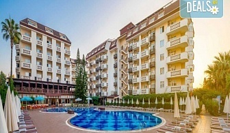 Морска почивка във VILLA SUN FLOWER BEACH HOTEL 4*, Алания! 7 нощувки на база Ultra all inclusive, басейни, водни пързалки и транспорт от Belprego Travel