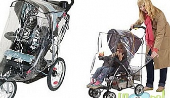 Найлонов дъждобран за детска количка