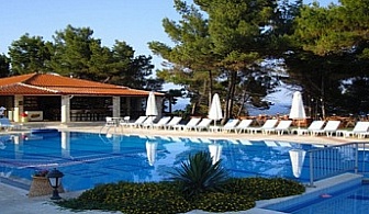 7 нощувки със закуски и вечери на Топ цена в Халкидики - Spa Hotel  Nostos 3 в четворна стая на 200м. от най-красивият плаж Касандра!