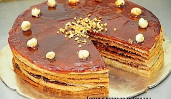 НОВИ ТОРТИ с Био продукти! Домашна торта с шипков мармалад или Торта с боров мед на цени започващи от 14 лв. от Виенски салон &quot;Лагуна&quot;!