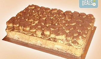 Опитайте най-новият сладкиш на "Джорджо Джани"! Тирамису - маскарпоне, бишкоти, кафе, ликьор в 12 парчета