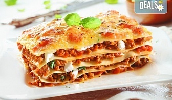 Опитайте вкусната италианска кухня! Вземете лазаня по Ваш избор от кулинарна работилница Деличи!