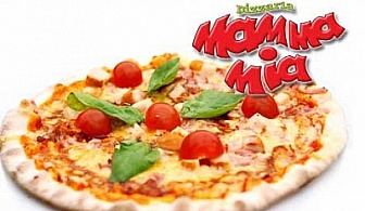 От пицарии MAMMA MIA за Вас: Семейна пица Венеция + 2 шопски салати + 1л. наливно вино по избор за 29.00 лв.