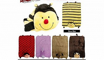 Плюшено Одеяло играчка 2 в 1 само за 19.90 лв. от bestshop.exsitee.com!