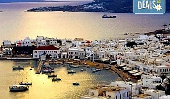 Почивка на о. Миконос, Гърция през май - слънце, море и плаж! 4 нощувки със закуски в хотел 3*, транспорт и водач!
