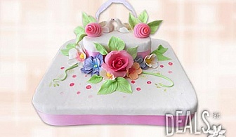 Празнична АРТ торта с цветя от Сладкарница Джорджо Джани!
