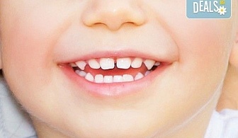 Преглед от специалист ортодонт и лечение с апарат (шина) на зъбно-челюстни деформации деца до 12 г, в стоматологичен център CRISTALDENT