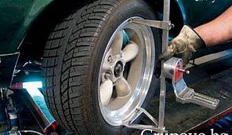 Смяна на 4 броя гуми R13 и R14 – монтаж, демонтаж, баланс и тежести само за 16.80 лв. в автокомплекс Нон Стоп, кв. Павлово