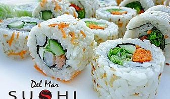 Sushi Del Mar Ви предлага суши сет от 74 хапки