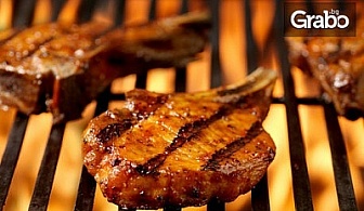 Свинско бон филе на BBQ и картофи на фурна с розмарин