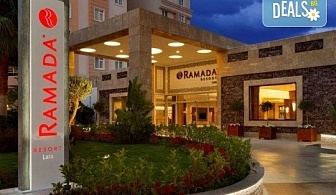 Ultra all inclusive ваканция 2024 в Ramada Resort Lara 5*, Лара, Анталия! 7 нощувки, басейни, СПА, турска баня, сауна и транспорт от BelpregoTravel