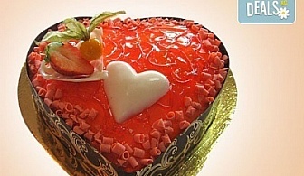 Вземете торта "Червено сърце" от Сладкарница Орхидея и подсладете дните си!