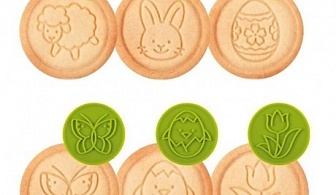 Зелен комплект от 6 бр. печати за сладки Tescoma от серия Delicia